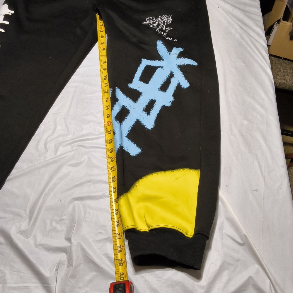 Bleecker & Mercer  Hustle World Sweatpants  Urban Graphic Street wear Size 3Xl - Picture 7 of 10